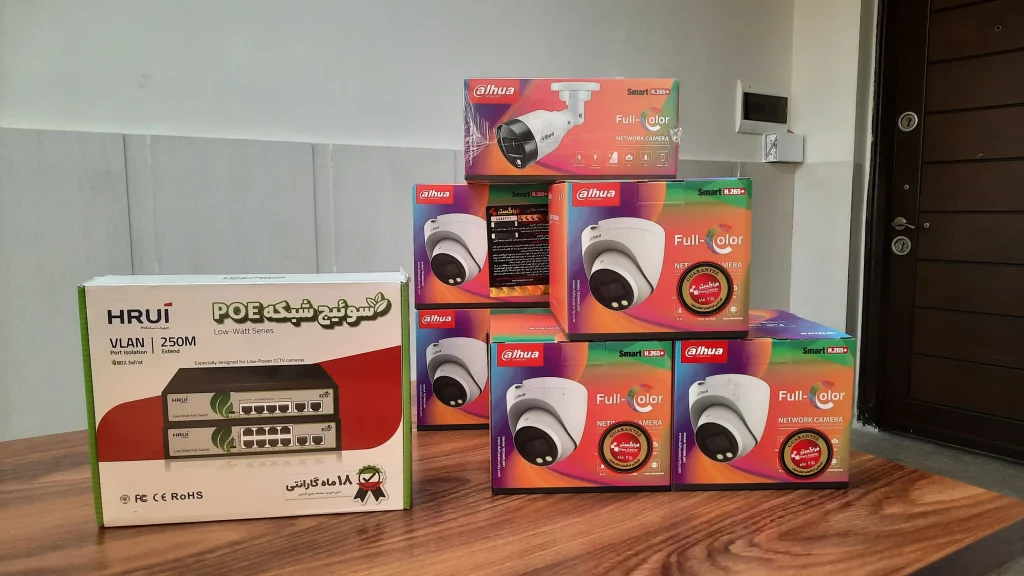 خدمات فروش و نصب دوربین مداربسته داهوا و سویچ شبکه